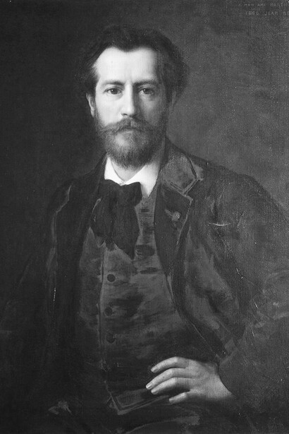 Auguste Bartholdi in 1886, painting by Jean Benner