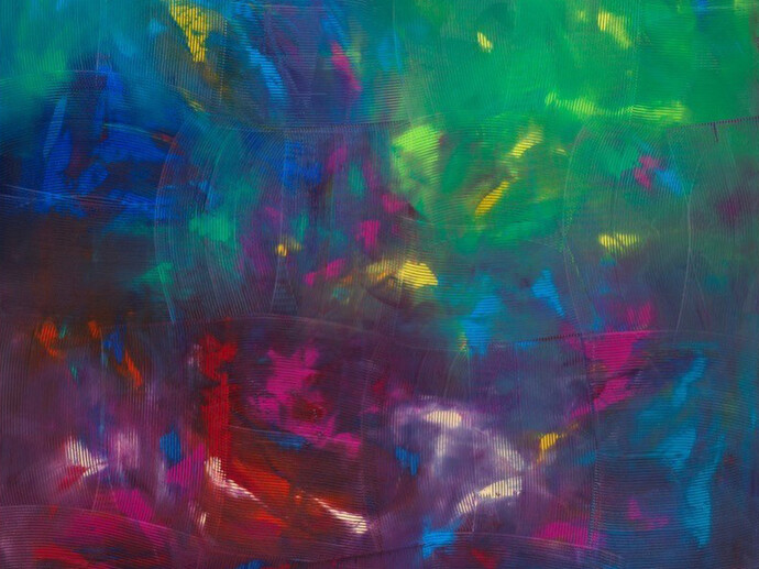 Dan Rees, Artex Painting, 2015, oil on canvas, 70 7/8 x 70 7/8 inches, 180 x 180 cm
