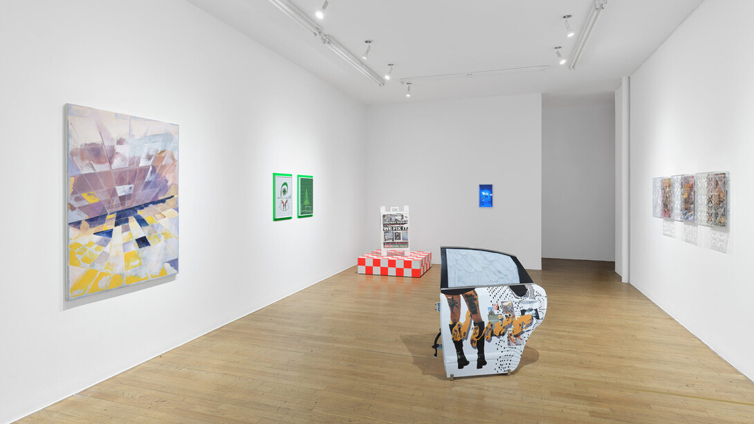 Various artists, time is a flat circle, exhibition view. Courtesy of bitforms gallery