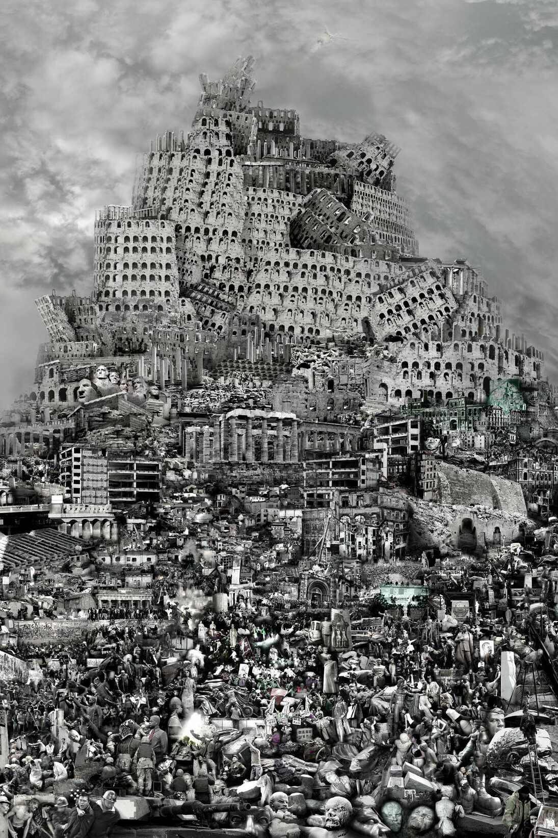 Du Zhenjun (b.1961), The Tower of Babel—Destruction, 2012 Silver print, 240 x 180 cm (94 1/2 x 70 7/8 in.), Edition of 6