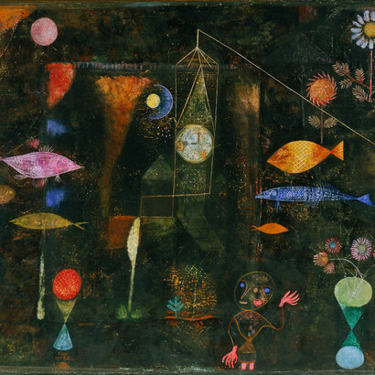 Paul Klee, Fish Magic, detail, 1925, panel, 98.4 x 77.1 cm, Philadelphia Museum of Art, Philadelphia, 