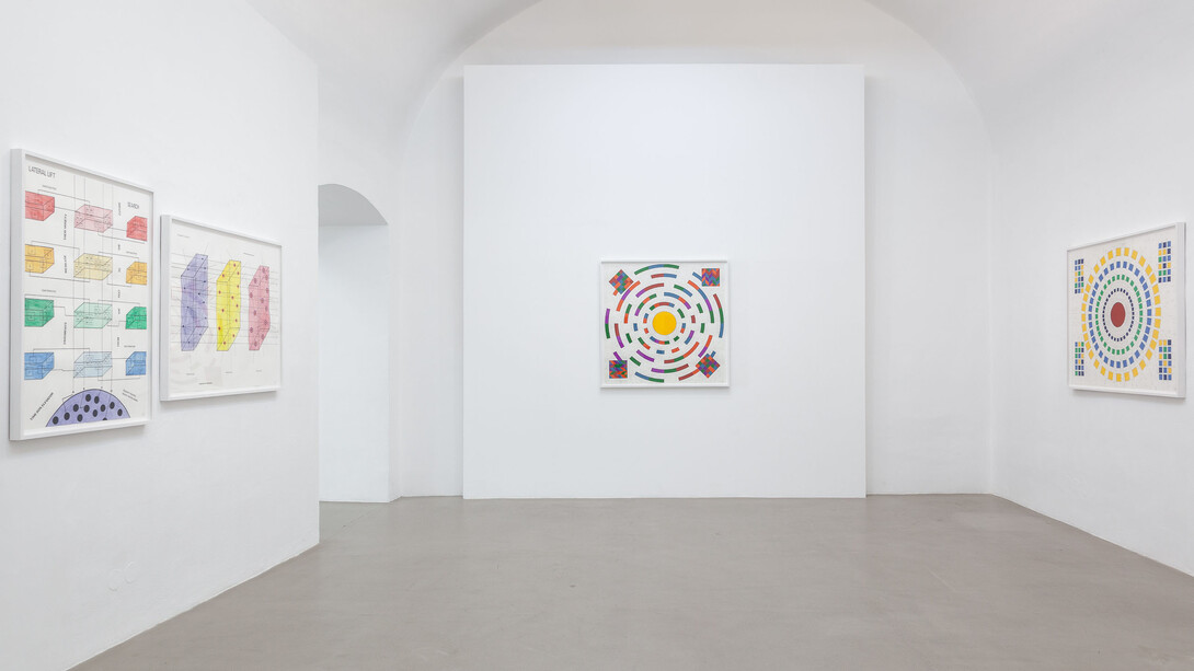 Stephen Willats, Silent influencer, ausstellungsansicht. Mit freundlicher genehmigung der Charim Gallery. Foto von Flavio Palasciano