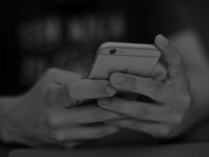 Person using smartphone