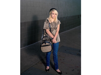 Doug Hall, Girl with the Leopard-Skin Bag, San Francisco, 2010 ©Doug Hall/Courtesy of Bonni Benrubi Gallery, NYC