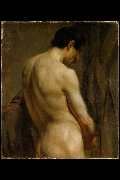 Eugène Delacroix (French, Charenton-Saint-Maurice 1798–1863 Paris), Date:ca. 1818–20
Medium:Oil on paper laid down on canvas
Dimensions:15 3/4 × 13 3/8 in. (40 × 34 cm)
Classification:Paintings. The Metropolitan Museum of Art, New York, Promised Gift from the Karen B. Cohen Collection of Eugène Delacroix, in memory of Arthur G. Cohen