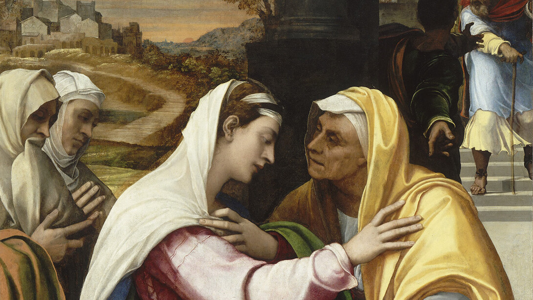 The Visitation, Sebastiano del Piombo, 1518-19, Oil on canvas, transferred from wood 168 × 132 cm. Courtesy of  Musée du Louvre, Département des Peintures, Paris 