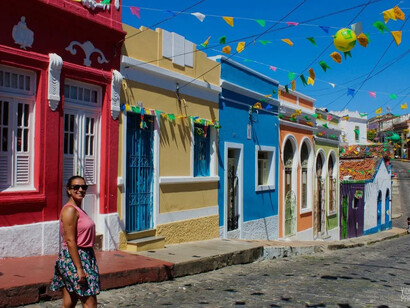 Ruas decoradas em Olinda, Pernambuco; Brasil