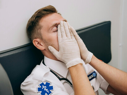 Profissional da saúde com sintomas de Burnout. Combater o Burnout é um investimento no futuro dos sistemas de saúde