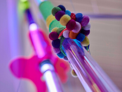 Adriana Herrera, Algorithmic fibers - Between there and when, exhibition view. Courtesy of Diana Lowenstein Gallery 