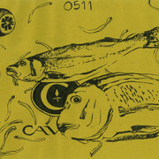 Marco Di Giovanni, L’infinito commestibile, 2014-2015, inchiostro su carta alimentare
