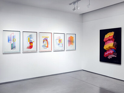 David Sisso, Ludi, vista de exhibición. Cortesía de la Galería Otto