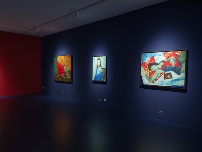 Awanle Ayiboro Hawa Ali, Fine feathers don‘t make fine birds, ausstellungsansicht. Mit freundlicher genehmigung von OK Linz