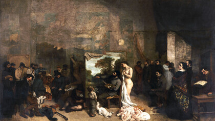 «O ateliê do pintor» (1855), Gustave Courbet