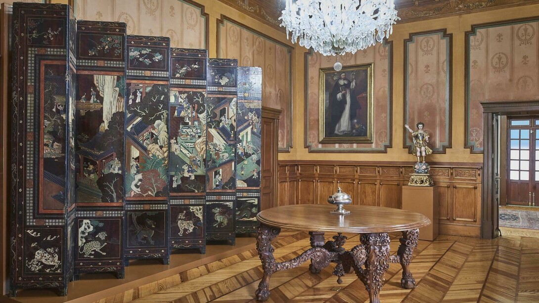 Salas de Arte Virreinal y Siglo XIX, vista de exhibición. Cortesía del Museo Amparo