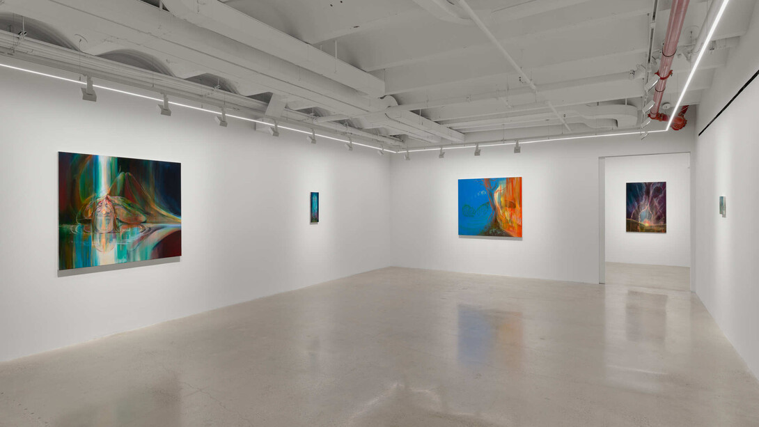 Haley Josephs, Love of waters, exhibition view. Courtesy of Almine Rech Gallery