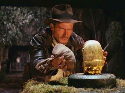 A pivotal scene in Indiana Jones Raiders of the Lost Ark released in 1981
