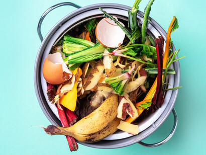The majority of wasted food ends up in landfill, where it rots and produces greenhouse gases