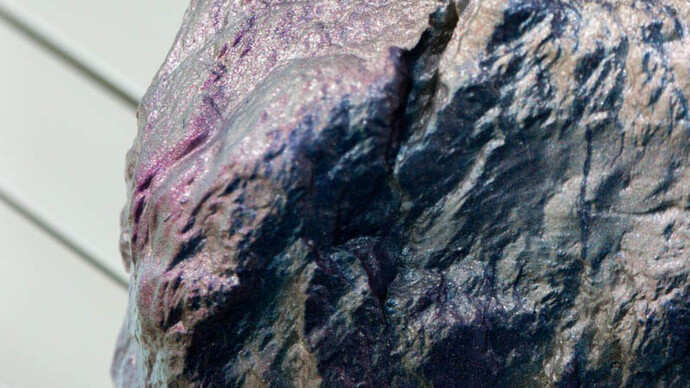 Santiago Taccetti, Untitled (Chicago Boys 2), 2014, Enamel on stone, aluminium, steel, plastic and nylon, 100 x 70 x 68 cm (detail)