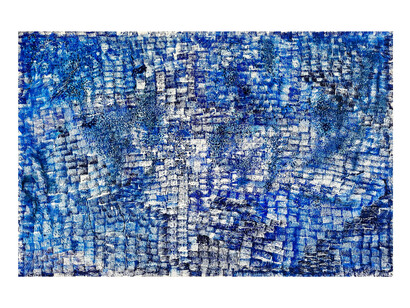 Naomie Kremer, Teeming, 2022, oil on linen, 85.25x130.5 inches. Courtesy of the artist and Modernism Inc. Gallery