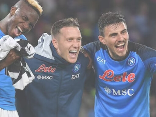 Il Napoli durante una partita di campionato