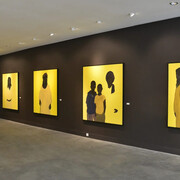 M’barek Bouhchichi, Who I am, what we are, exhibition view. Courtesy of L’Atelier 21