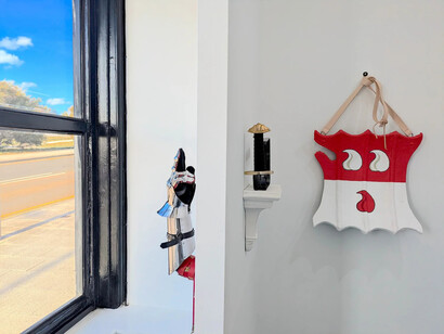 Maud Whatley and Jack Coulson, Thes peces wer made by me, exhibition view. Courtesy of Liminal Gallery