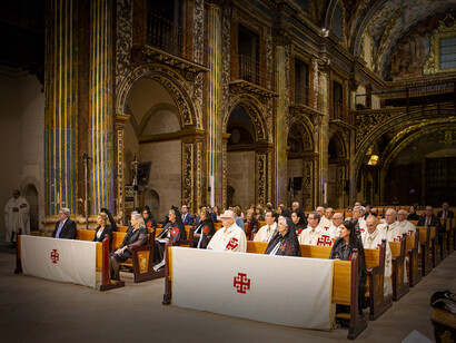 Ceremonia de la vela de armas en la iglesia de la Universidad Literaria de Santo Domingo