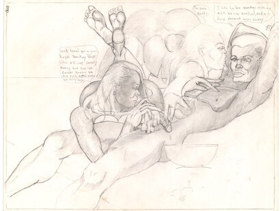 William Crawford, ohne Titel, 1990's, (WCr/P 263), pencil on paper, 21.5 x 28 cm, Courtesy Galerie Susanne Zander / Delmes & Zander