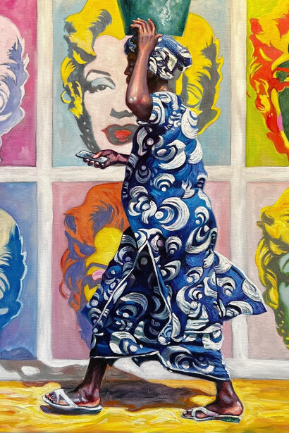 Ali Hassoun, Pop girl (detail), 2025. Courtesy of Galleria Vik Milano