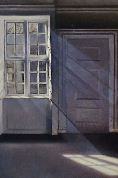 Vilhelm Hammershøi, Dust Motes Dancing in Sunbeams (1900)