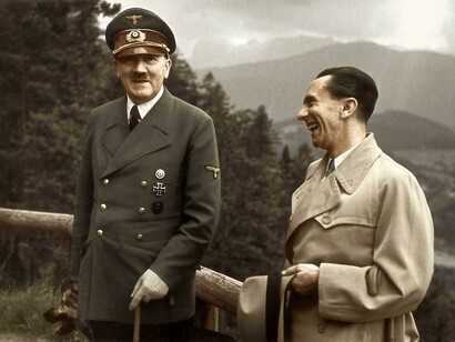 Hitler con Goebbels, ministro de Propaganda del Tercer Reich