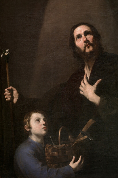 José de Ribera, San José y el Niño Jesús, 1630 - 1635. Cortesía del Museo Nacional del Prado