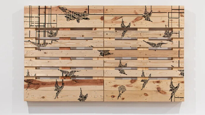 Yuken Teruya, A flag for the birds, 2026. Courtesy of Piero Atchugarry Gallery