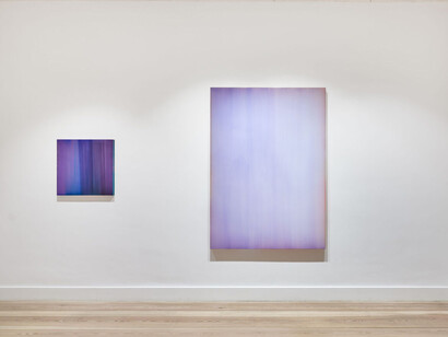 Sybille Pattscheck, An interplay of colour, light and space, exhibition view. Courtesy of the Galerie Albrecht
