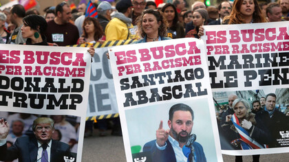 Protestas contra el racismo en Barcelona, España