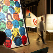 Sur paroles. Le son du rap queb, vue d'exposition. Avec l'aimable autorisation du Musée de la civilisation