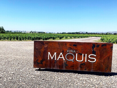 Entrada de Viña Maquis en el Valle de Colchagua, Chile