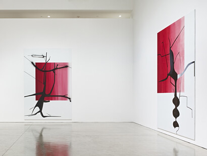 Albert Oehlen, New Paintings, Installation view (North Gallery) © Albert Oehlen. Courtesy of the artist and Gagosian Gallery