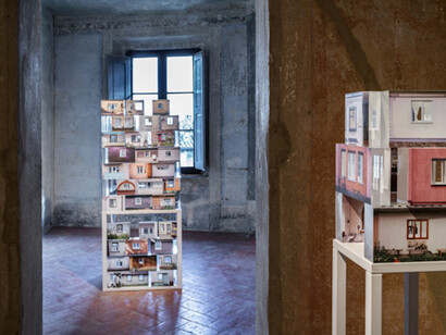 Zhanna Kadyrova, "Mia casa, mia fortezza", Exhibition view. Courtesy of Galleria Continua