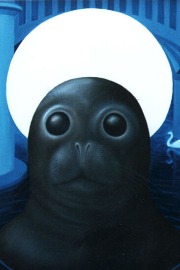 Sealy, matron saint of dreams, oil on canvas, Mark Weighton, 1996