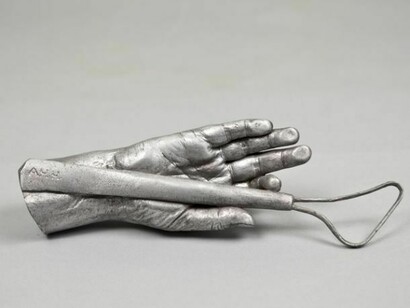 Anna Hyatt Huntington. Hand of Anna Hyatt Huntington, cast 1935. Aluminum; 12 7/8 x 4 9/16 x 2 1/2 in. (32.7 x 11.6 x 6.4 cm). Collection The Hispanic Society of America, New York, NY (D1013). Photo by Mark Ostrander, courtesy The Wallach Art Gallery