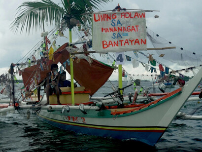 Martha Atienza, Adlaw sa mga mananagat (Fisherfolks day), 2022, 2024 (video still). Courtesy of Art Gallery of NSW