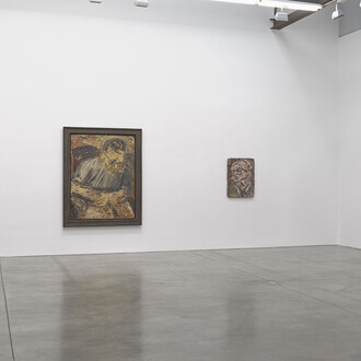Leon Kossoff, exhibition view. Courtesy of Luhring Augustine and the Leon Kossoff Estate