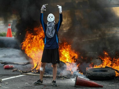 Disturbios callejeros en Caracas