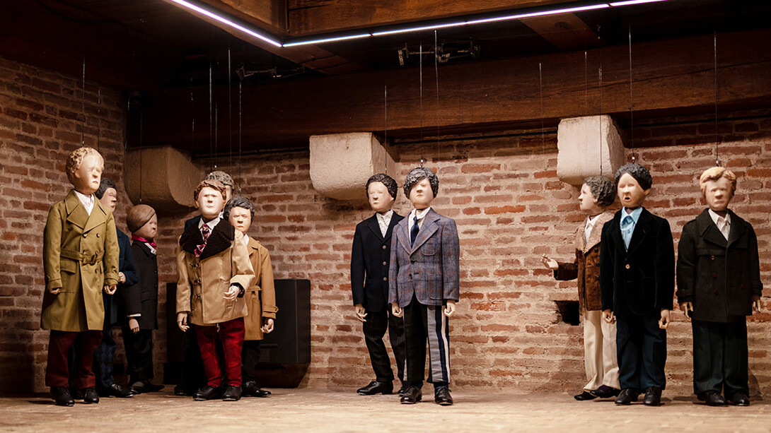 Markus Schinwald, Misfits, Fondazione Coppola. Veduta dell'allestimento 