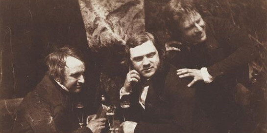 David Octavius Hill & Robert Adamson. Edinburgh Ale: James Ballantine, Dr George Bell and David Octavius Hil