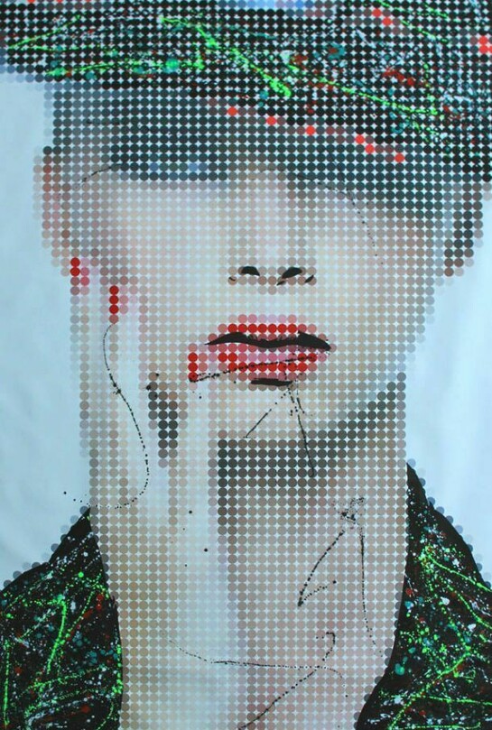 Emmanuel Moses, Bruges, Mixed Media, 80" x 52"