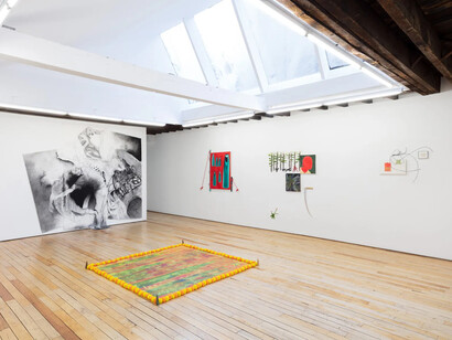 Various artists, Marooned, exhibition view. Courtesy of Uffner & Liu Gallery