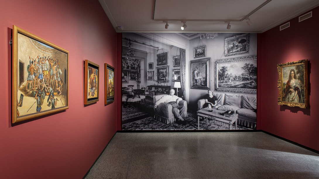 De Chirico auf der bühner, ausstellungsansicht. Mit freundlicher genehmigung des Serlachius-Museums