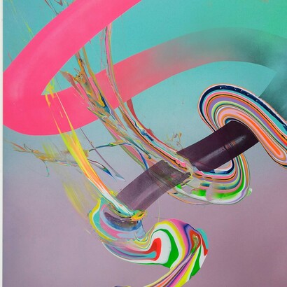 Erik Minter, Churn, 72x60, 2020